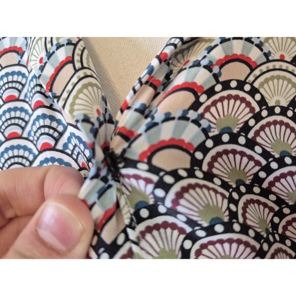 Equipment Womens Designer Colorful Adalyn Fan Printed Blouse Top XS Silk - Picture 6 of 10